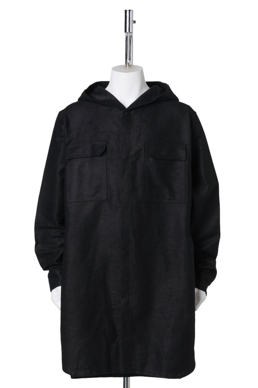HOODED OUTERSHIRT / 009:BLACK