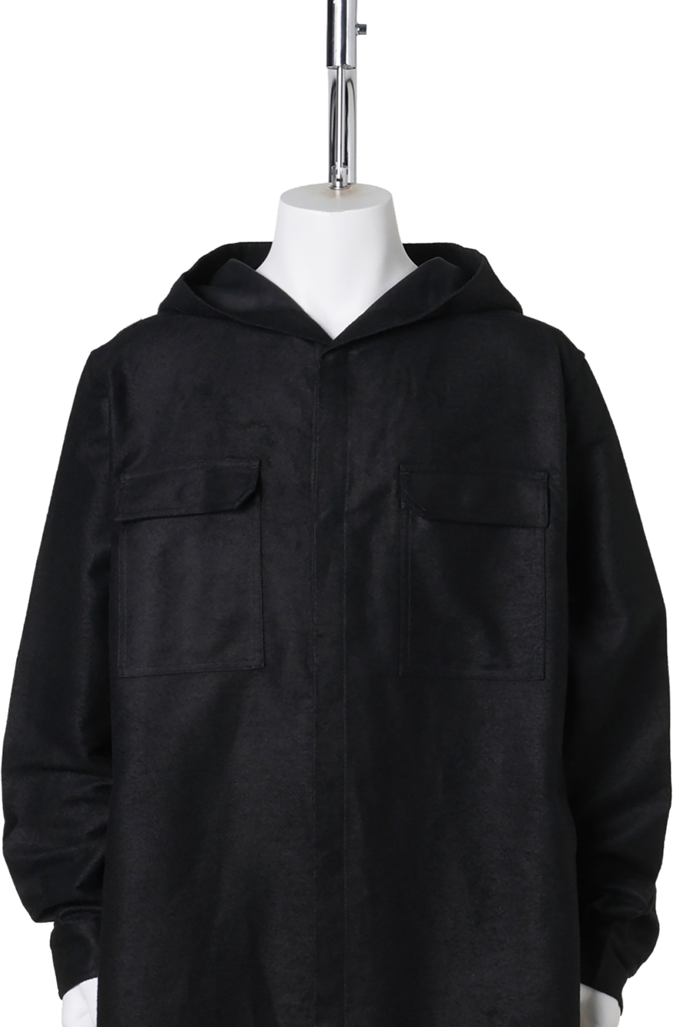 HOODED OUTERSHIRT / 009:BLACK