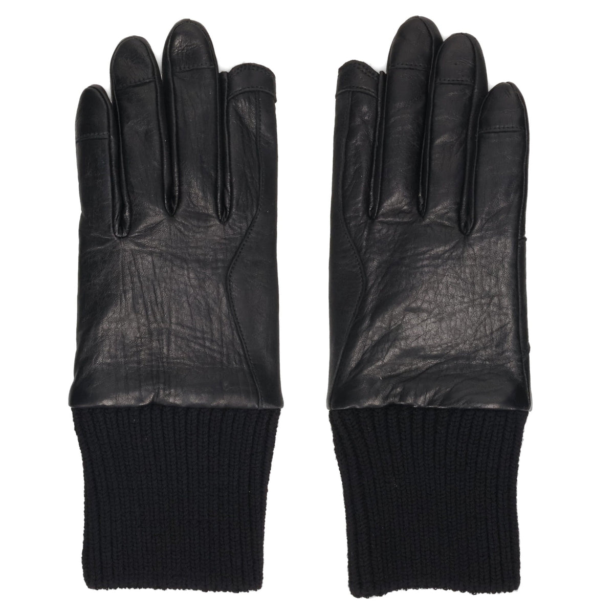 RIB CUFF GLOVES / 009:BLACK