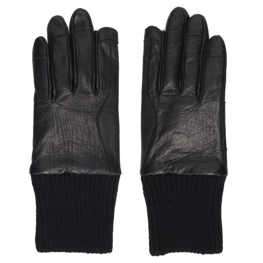 RIB CUFF GLOVES / 009:BLACK
