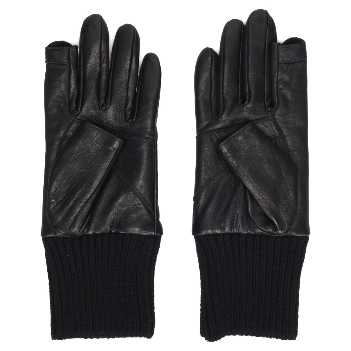 RIB CUFF GLOVES / 009:BLACK