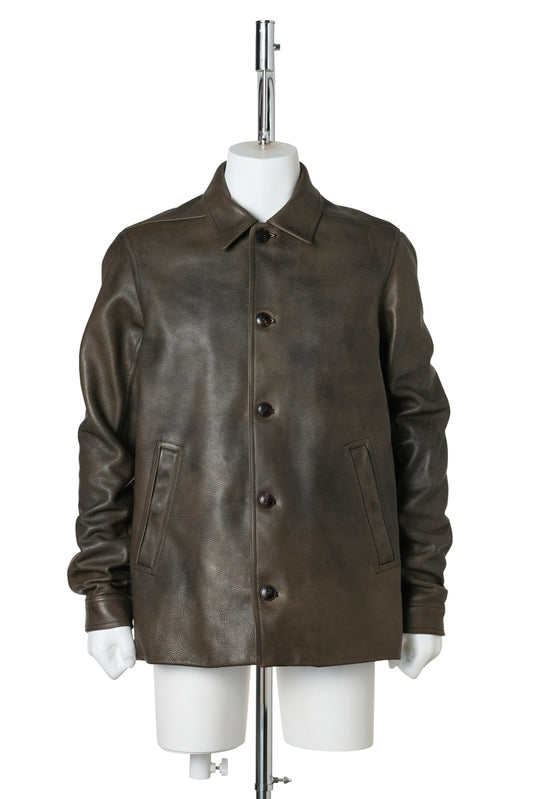 BUTTONED BRAD JACKET / 039:WASHED BLACK