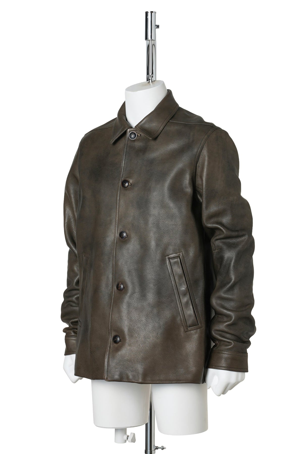 BUTTONED BRAD JACKET / 039:WASHED BLACK