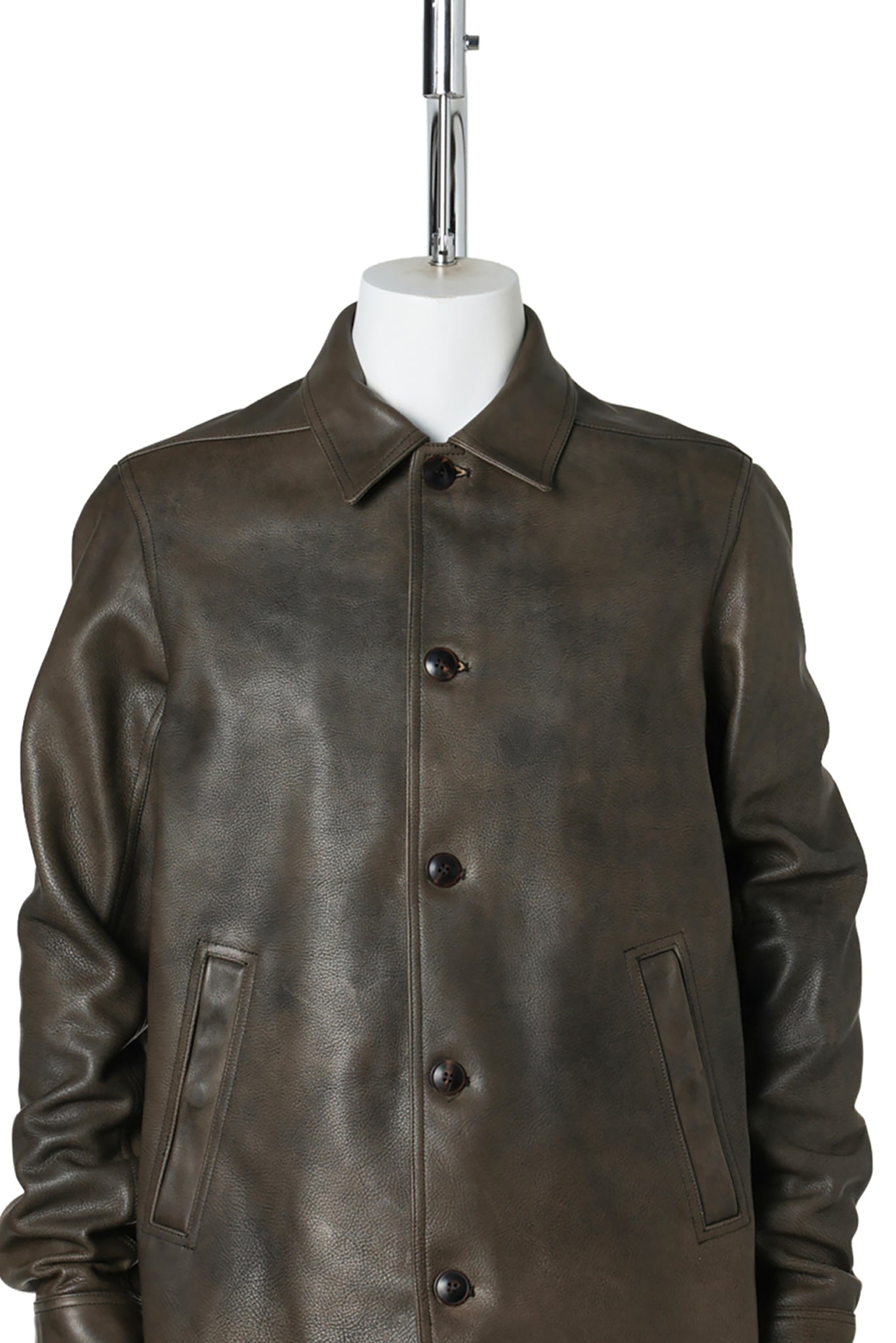 BUTTONED BRAD JACKET / 039:WASHED BLACK
