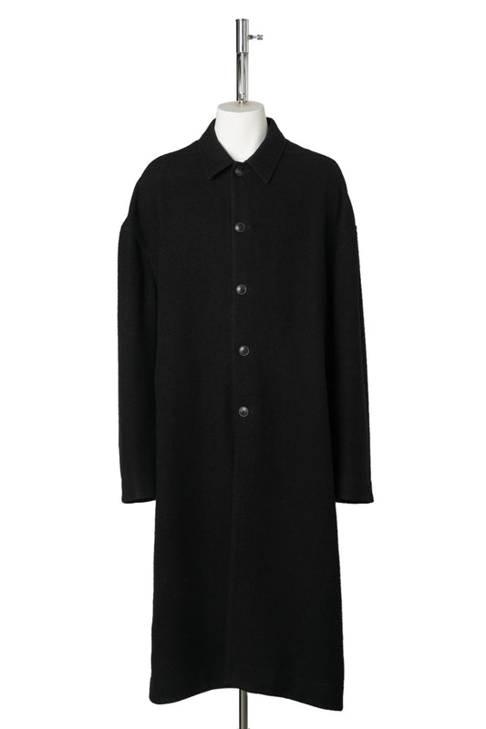BUTTONED BRAD COAT / 009:BLACK