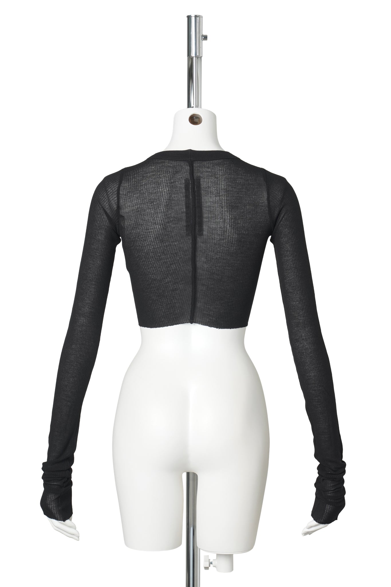 W LS CROP T / 009:BLACK