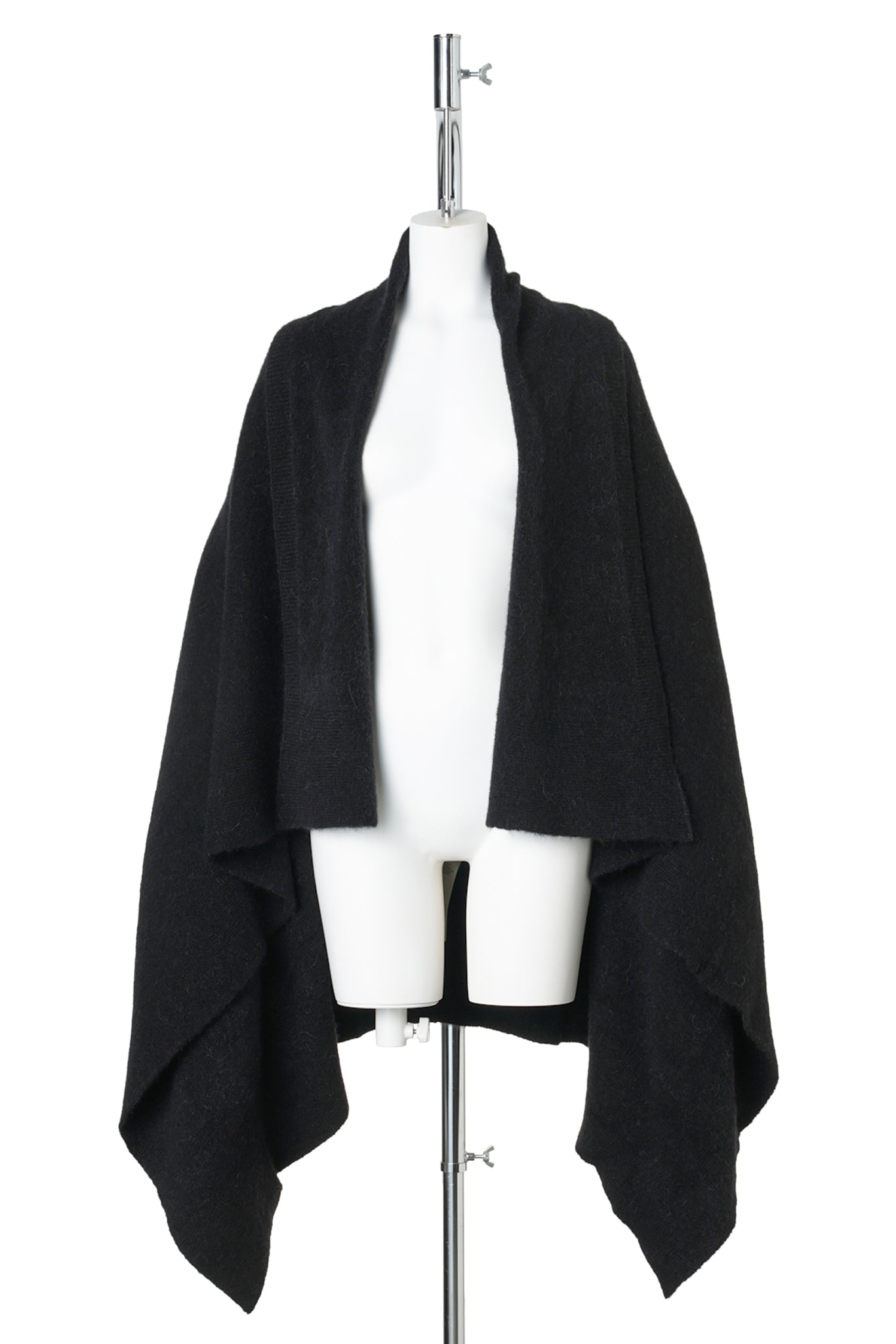 W HOODED MEDIUM WRAP / 009:BLACK