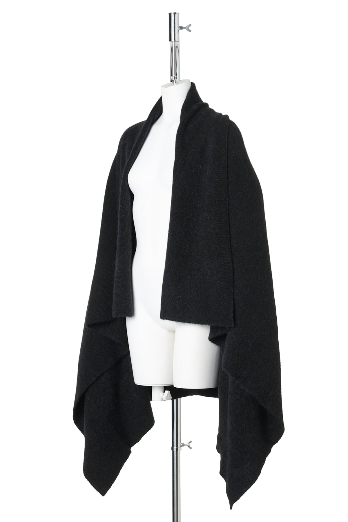 W HOODED MEDIUM WRAP / 009:BLACK