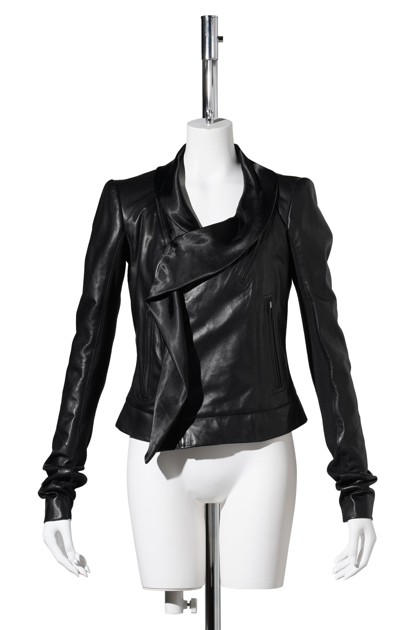 W SCARF BIKER / 009:BLACK