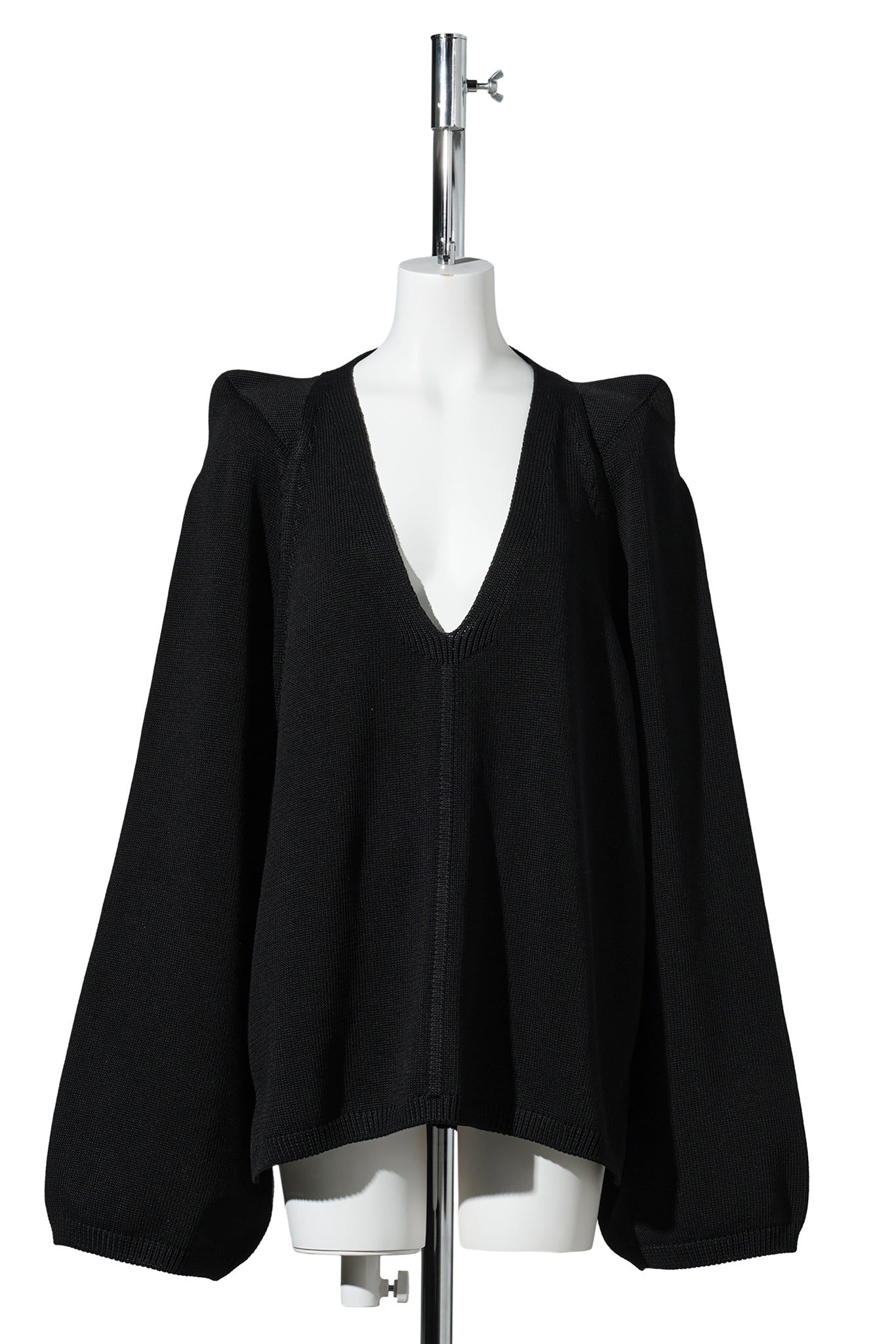 W CON V TOP / 009:BLACK