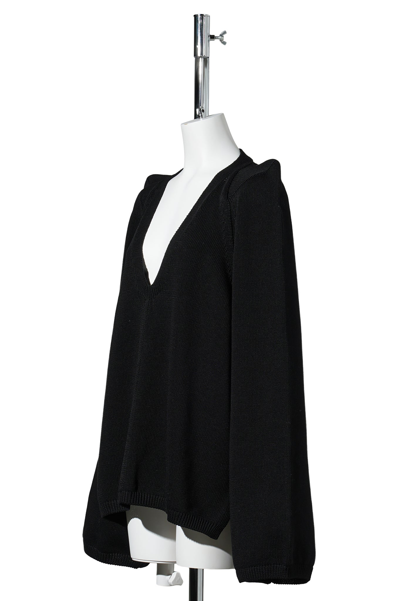 W CON V TOP / 009:BLACK