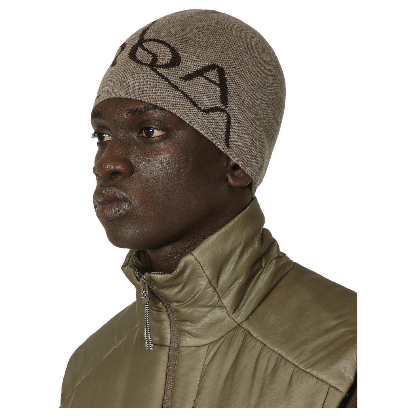 BEANIE LOGO / TAUPE