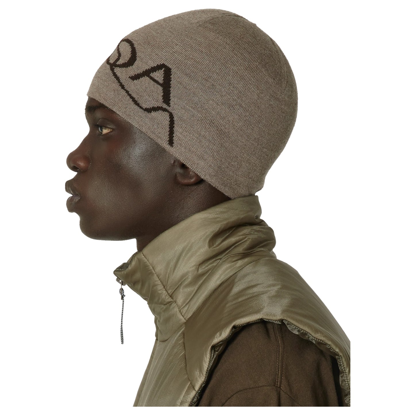 BEANIE LOGO / TAUPE