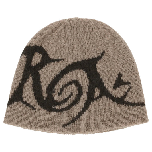 GRAPHIC BEANIE / TAUPE BROWN