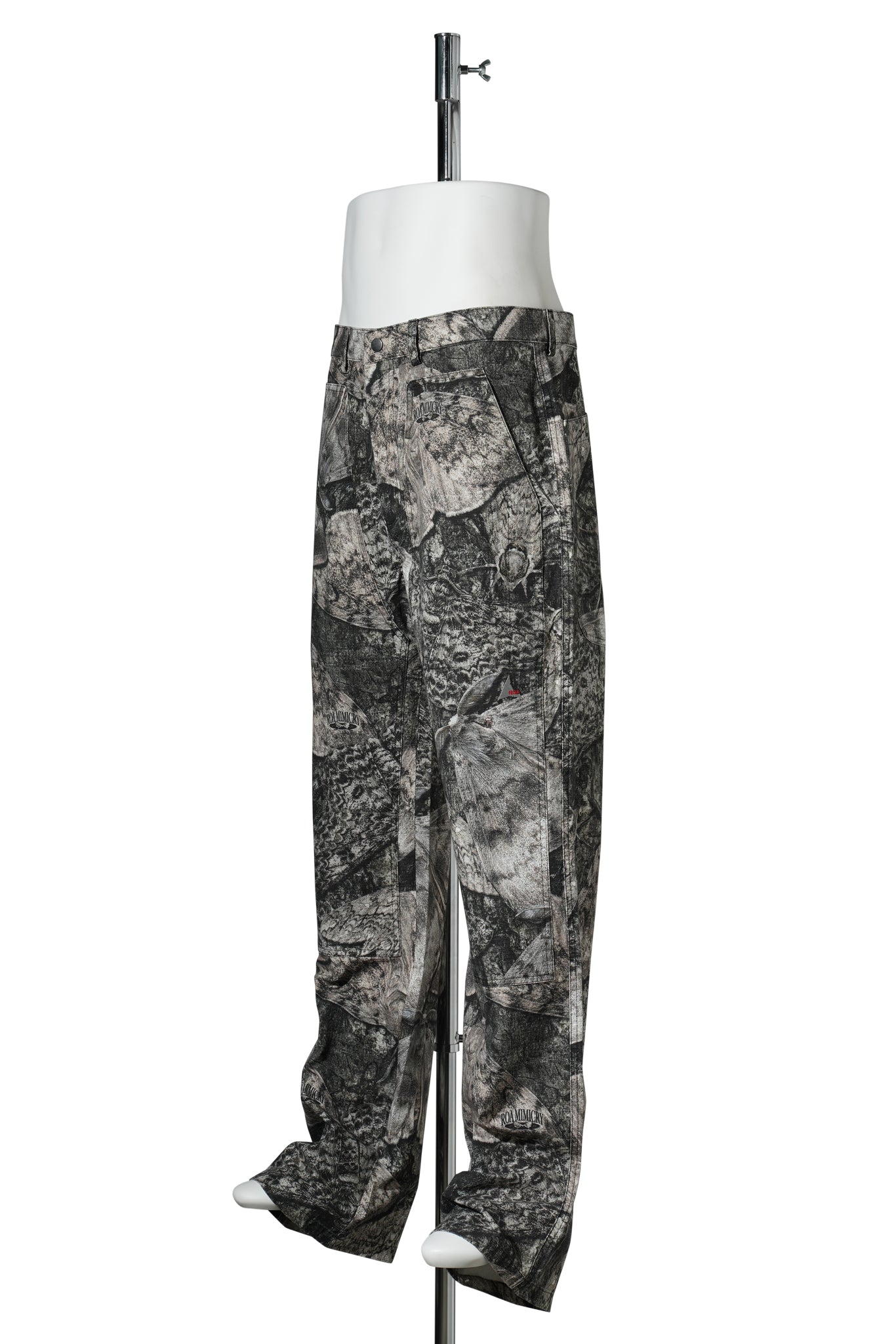 FOMES MOTH PRINT DOUBLE KNEE PANT / BROWN