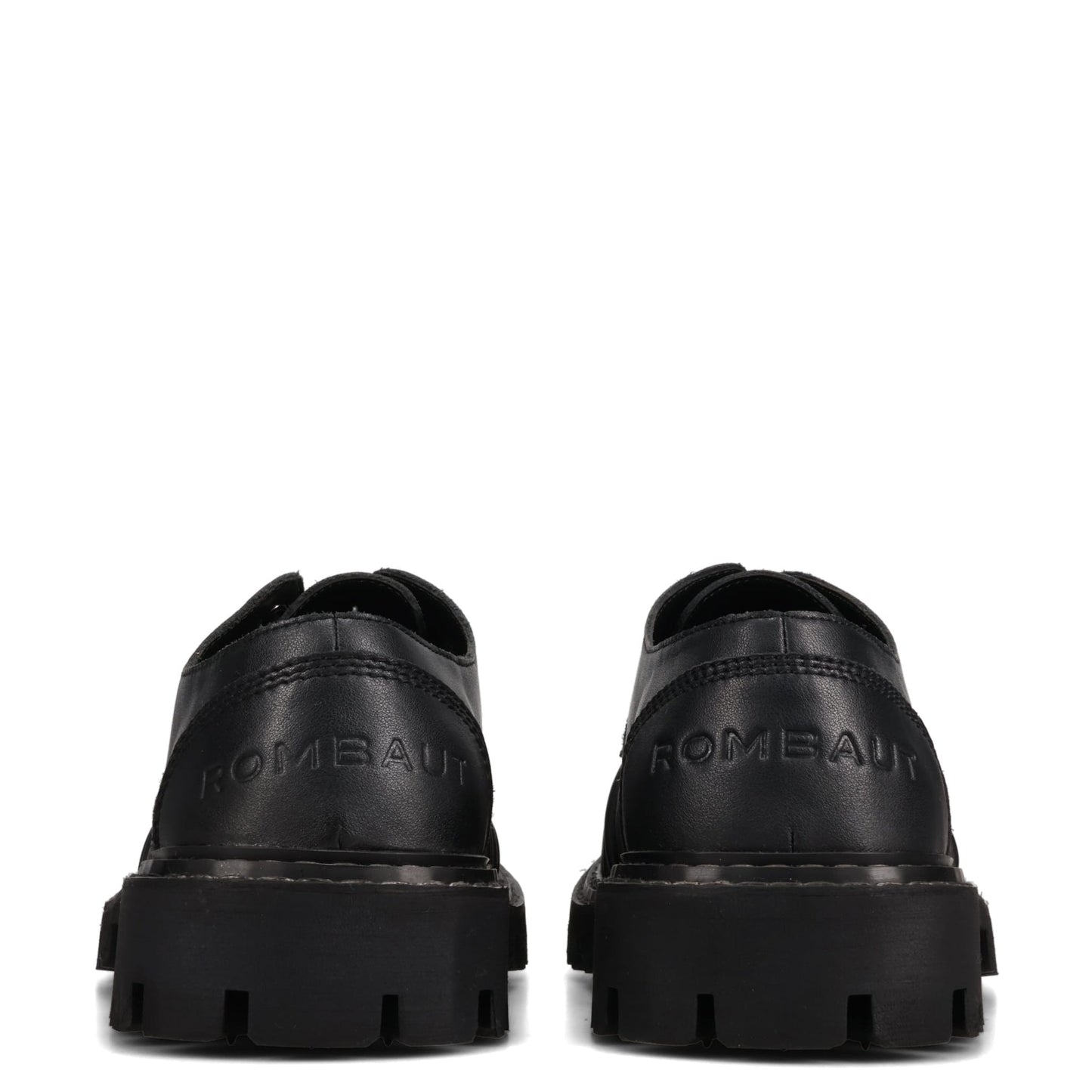 DERBY WITH CREASED TOE / BLACK