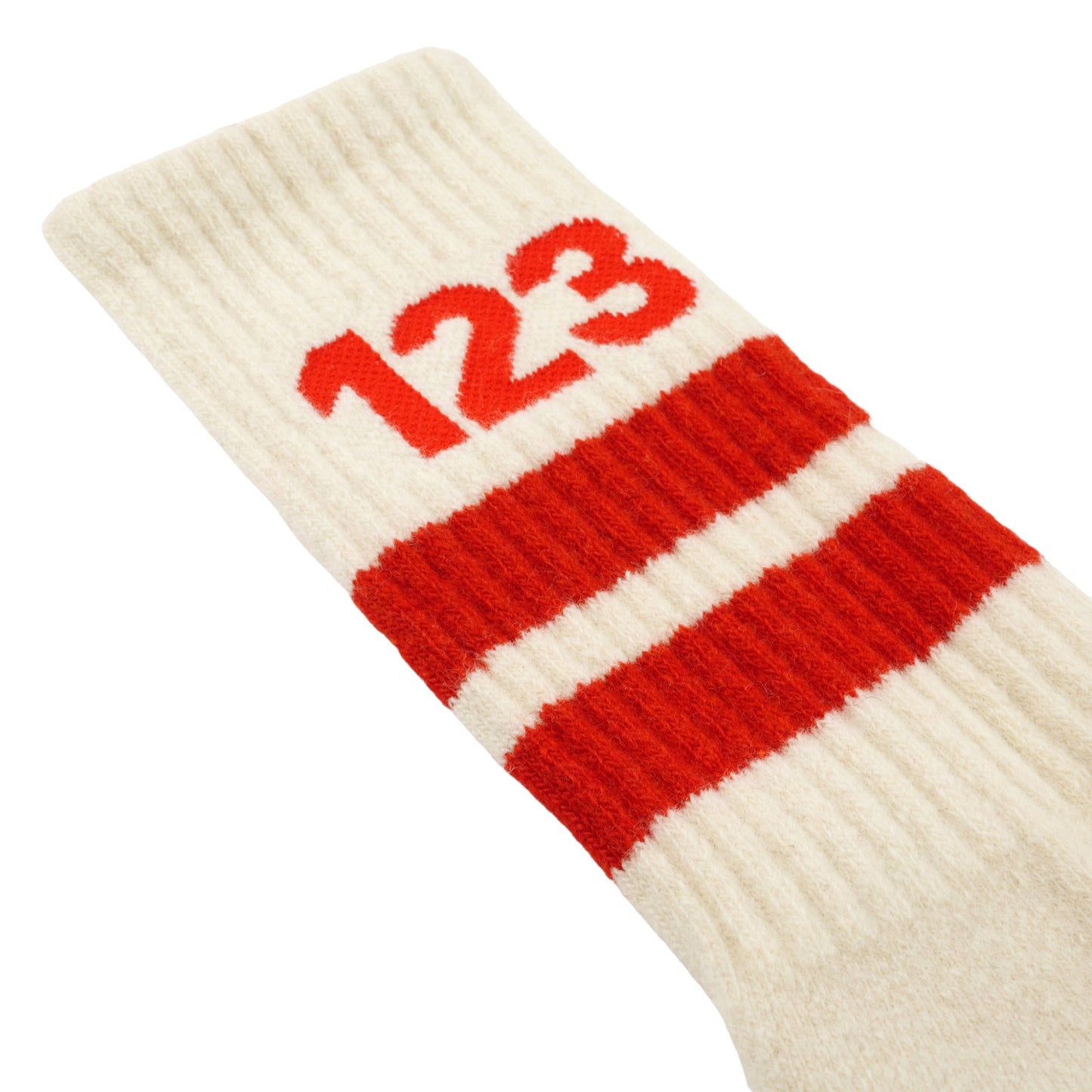 123 SOCKS / VINTAGE WHITE/RED