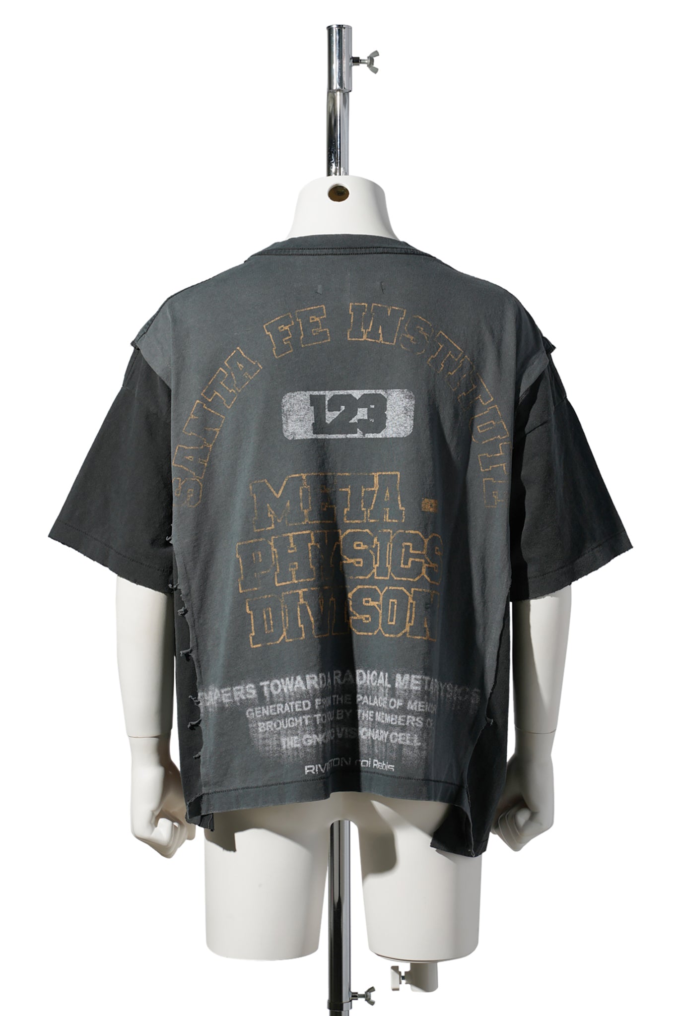 META QUAD TEE / FADED BLACK