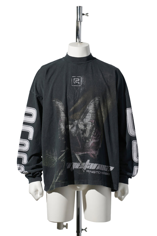 METAMOTH VINTAGE LS TEE / JET BLACK