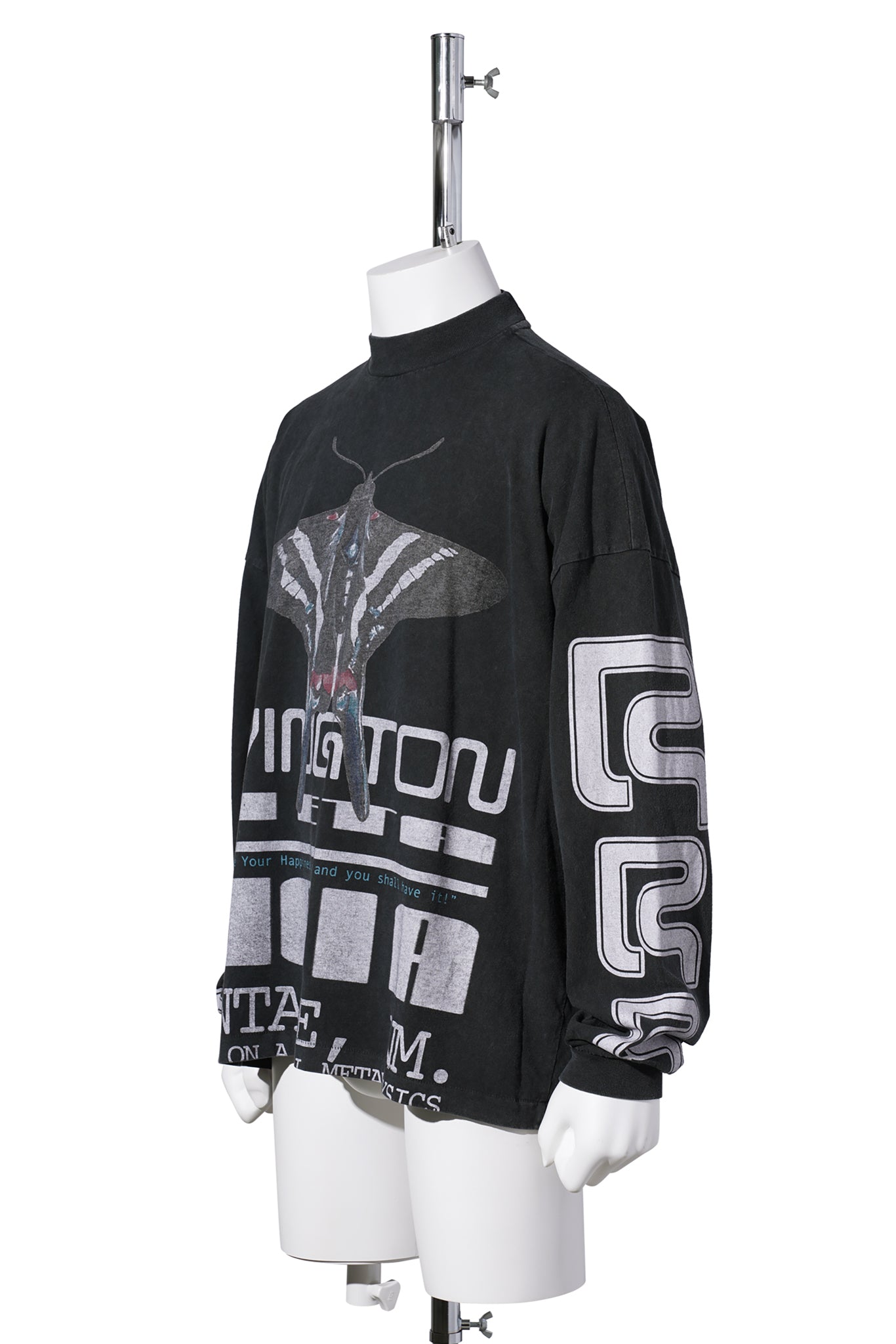 ULTRA METAMOTH VINTAGE LS TEE / VINTAGE BLACK