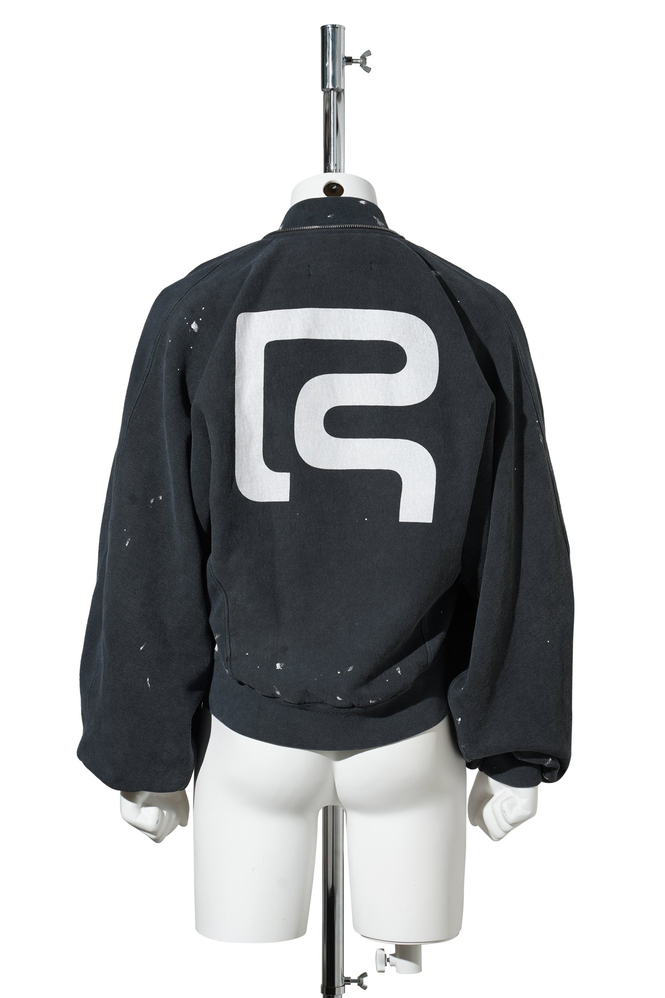 RADICAL PAPER ROSE ZIP HOODIE / MECHANIC BLACK