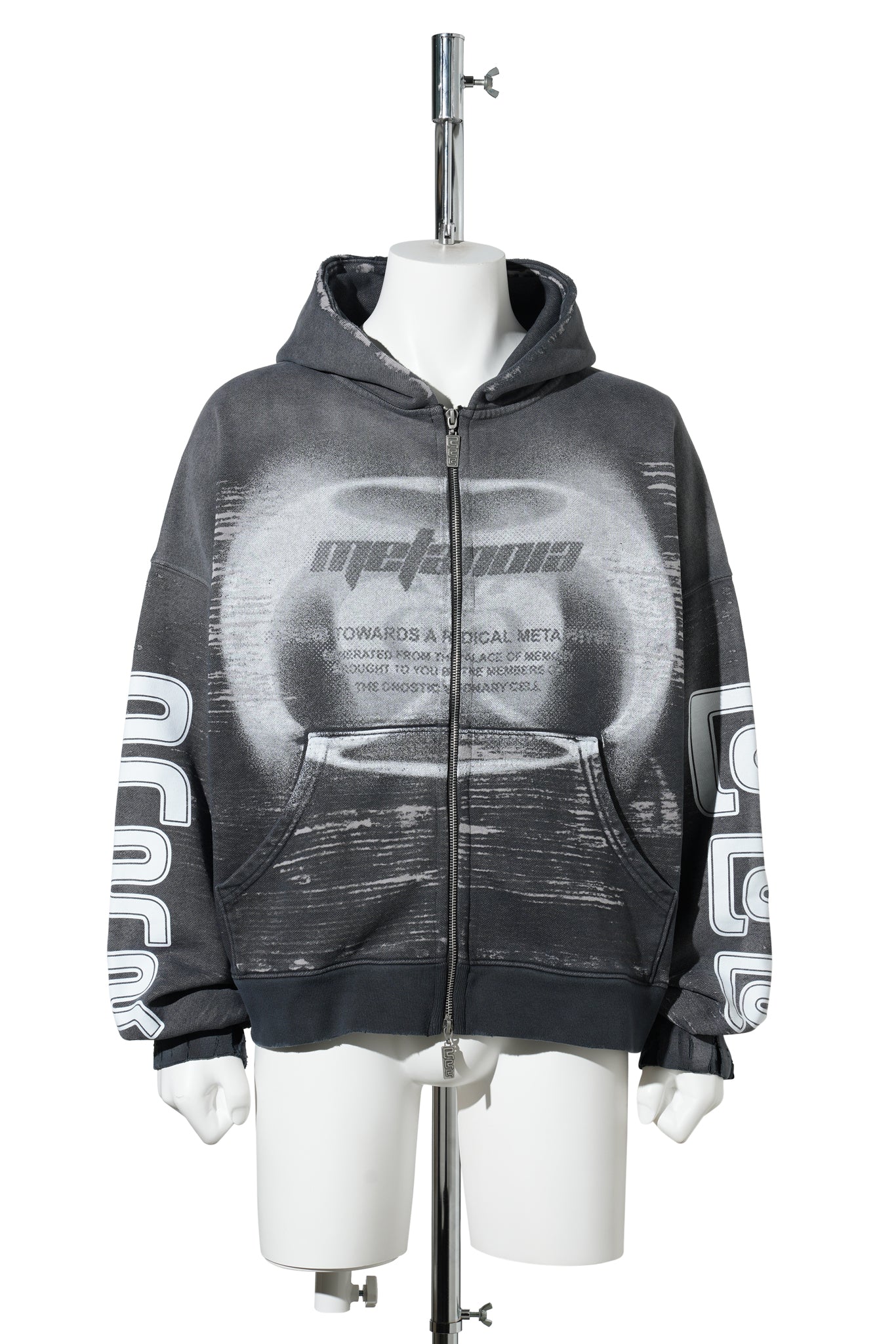 RADICAL ALMA CVA ZIP HOODIE / BLACK