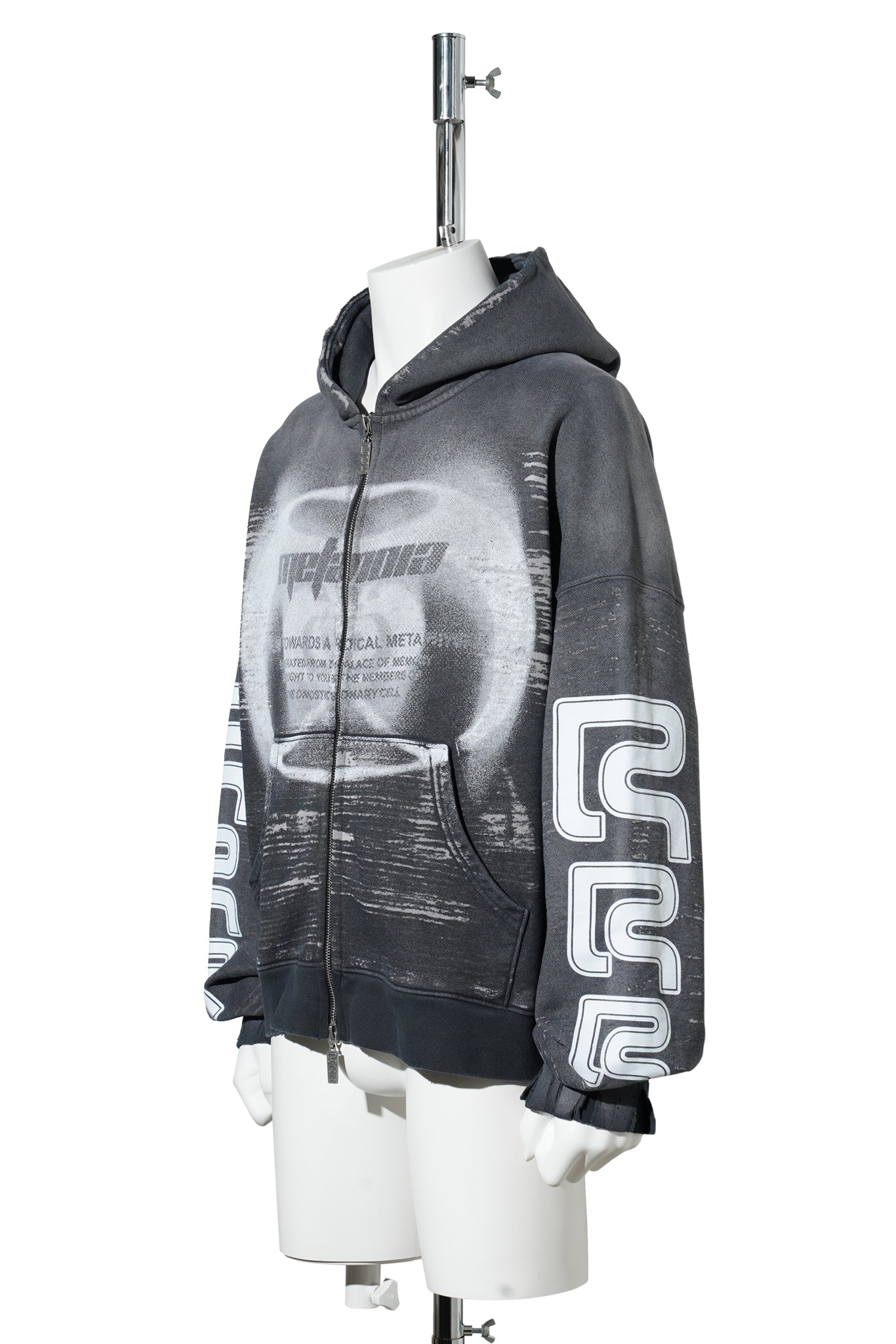 RADICAL ALMA CVA ZIP HOODIE / BLACK
