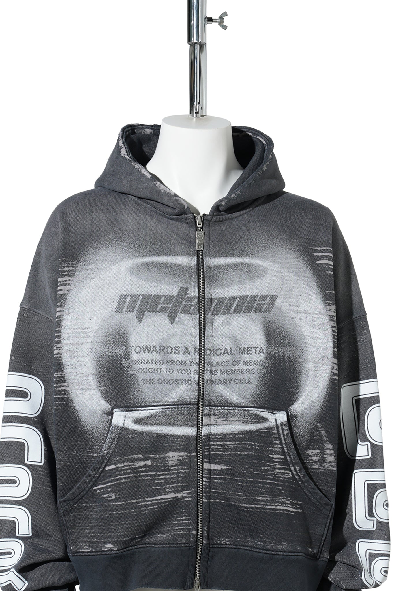 RADICAL ALMA CVA ZIP HOODIE / BLACK