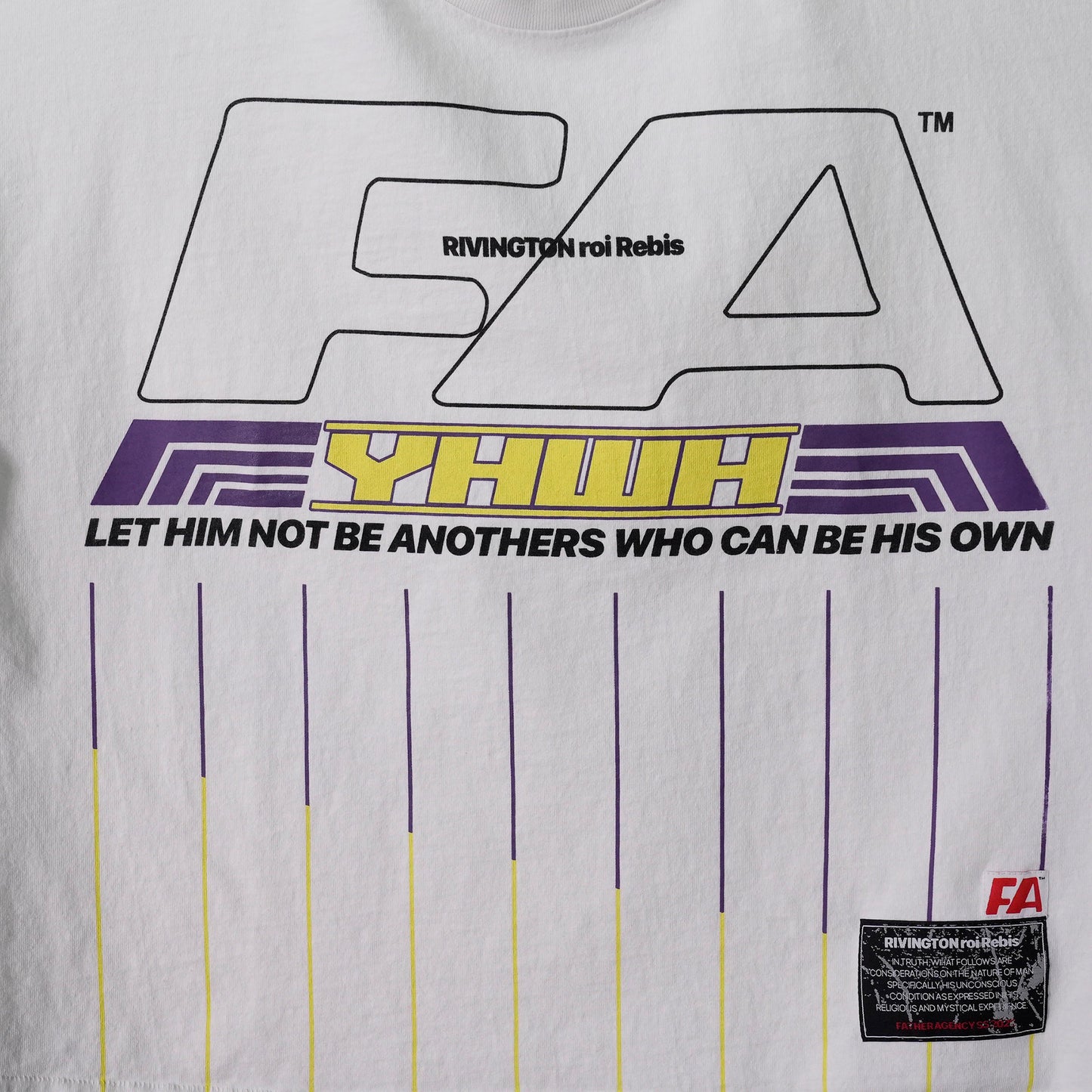 HIS OWN RACING LS TEE / OPTIC WHITE