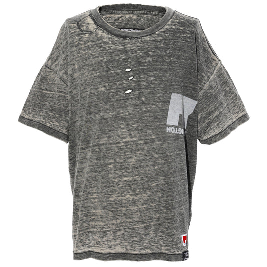 NATURE OF MAN TEE / WELDER BLACK BURNOUT