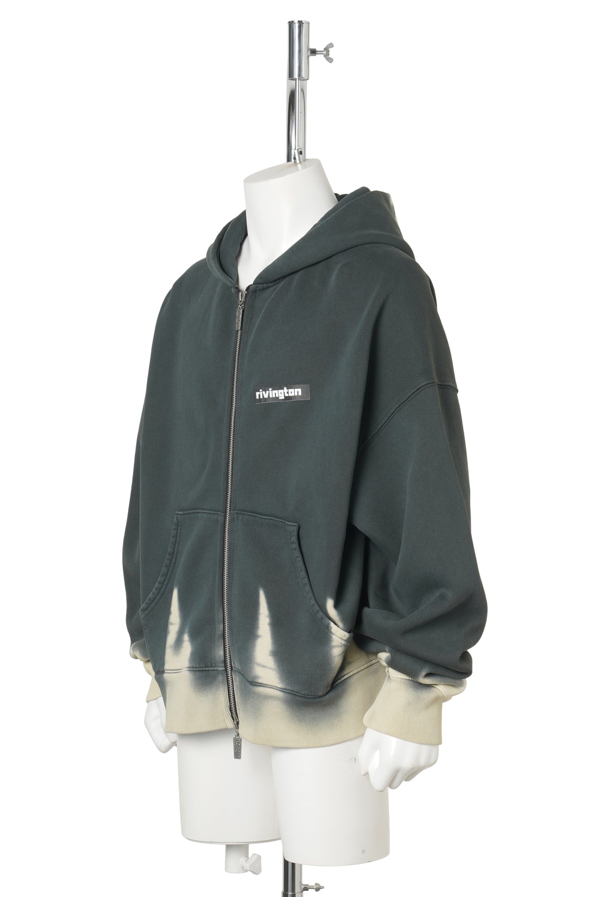 DARK COUNTRY CVA ZIP HOODIE / WASHED BLACK