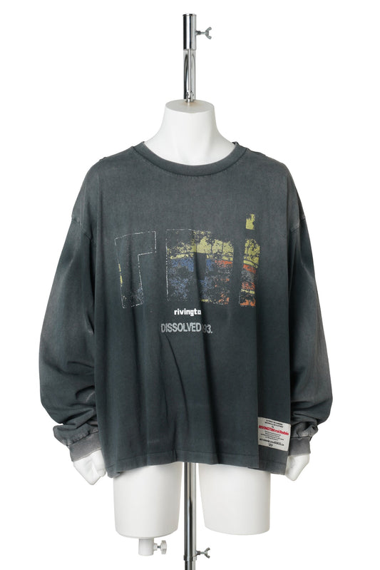 ROI DISSOLVED VINTAGE LS TEE / WASHED BLACK