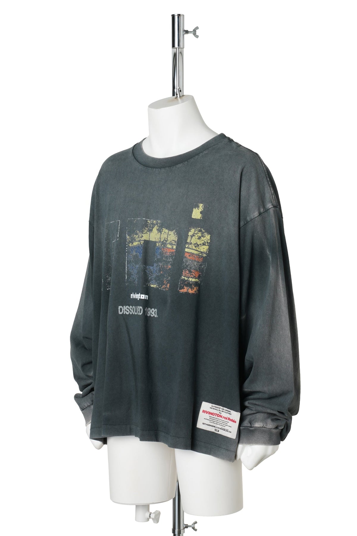 ROI DISSOLVED VINTAGE LS TEE / WASHED BLACK