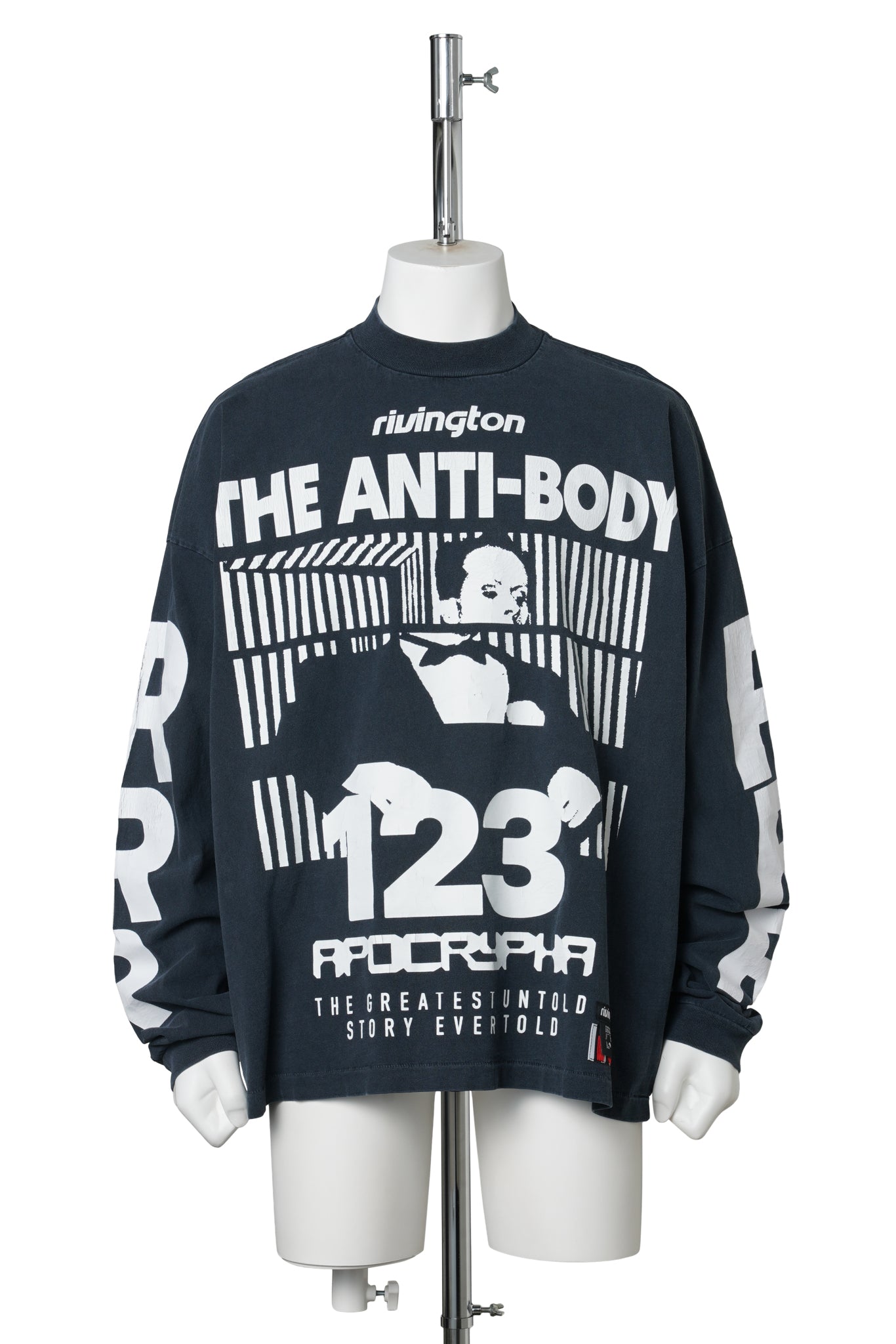 THE ANTI-BODY VINTAGE LS TEE / BLACK