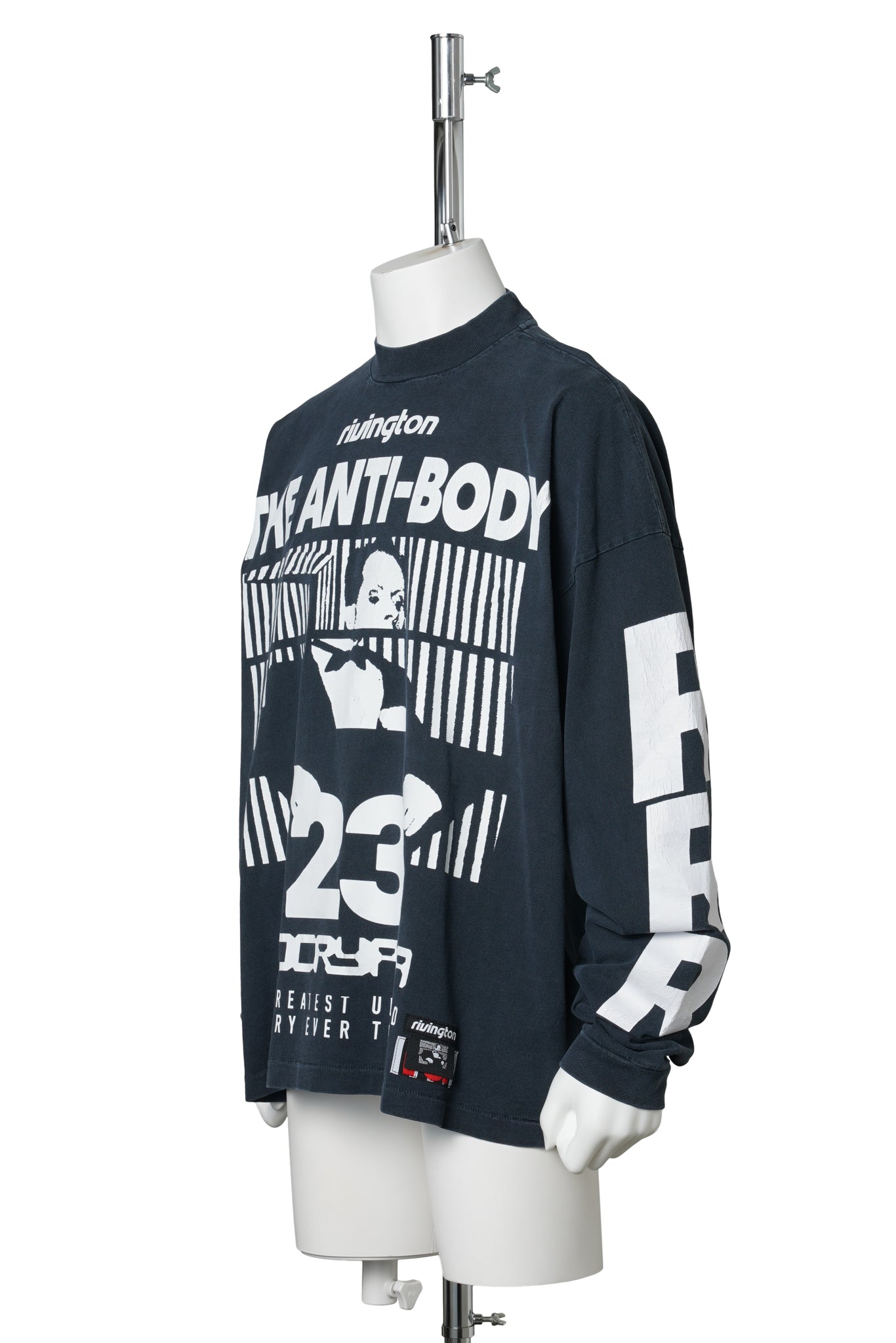 THE ANTI-BODY VINTAGE LS TEE / BLACK