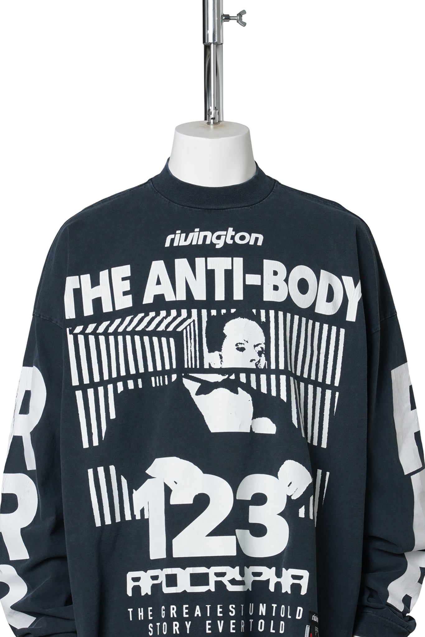 THE ANTI-BODY VINTAGE LS TEE / BLACK