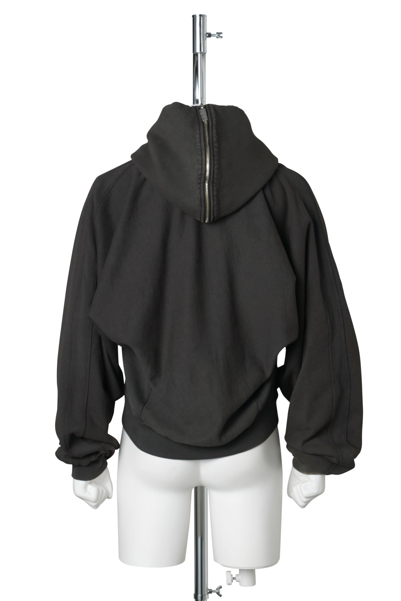 ANTI DEATH ROSE ZIP HOODIE / WASHED BLACK