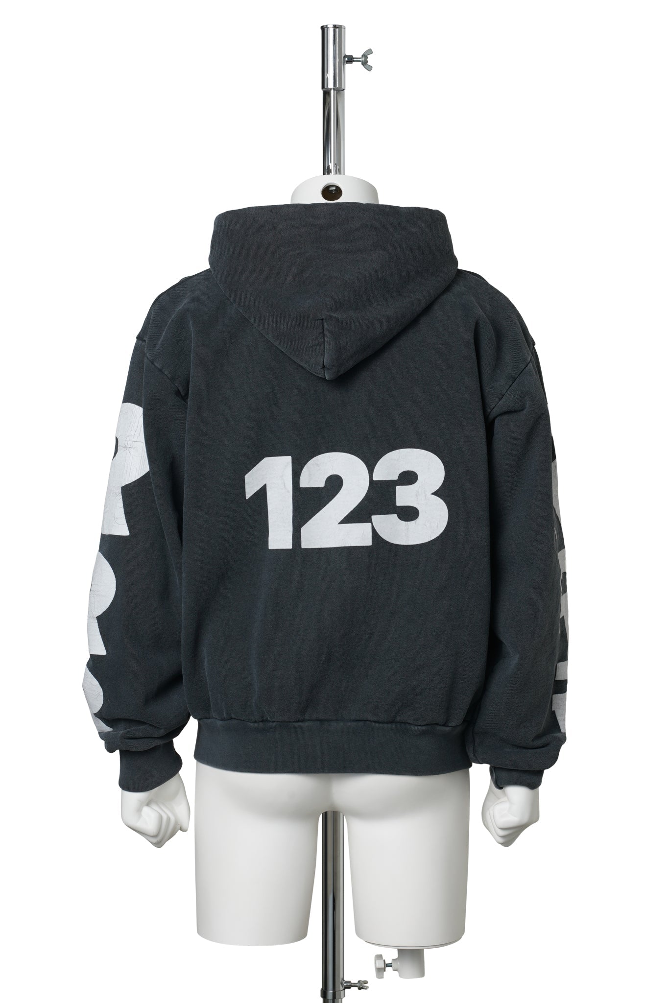 APOCRYPHA PIOUS ZIP HOODIE / MECHANIC BLACK