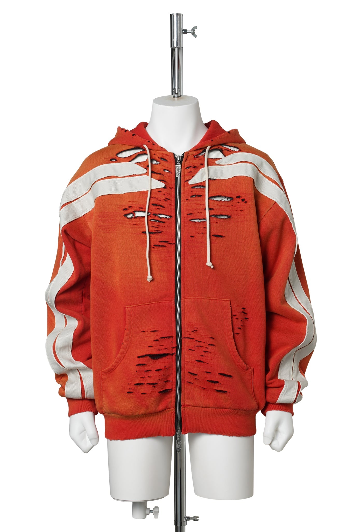 APOCRYPHA PIOUS ZIP HOODIE / ORANGE