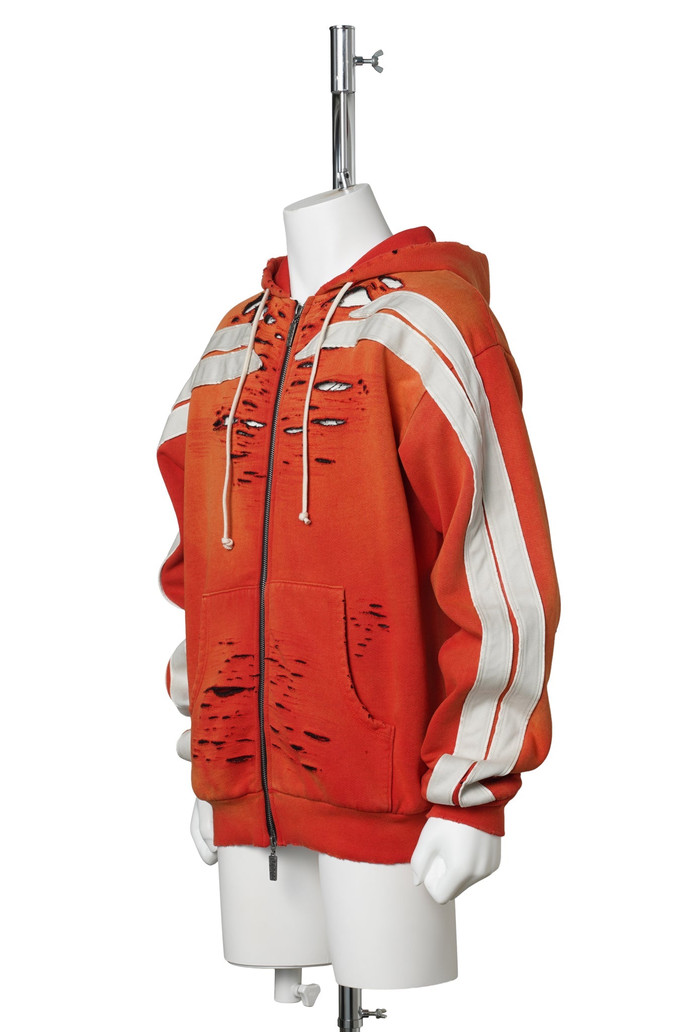 APOCRYPHA PIOUS ZIP HOODIE / ORANGE