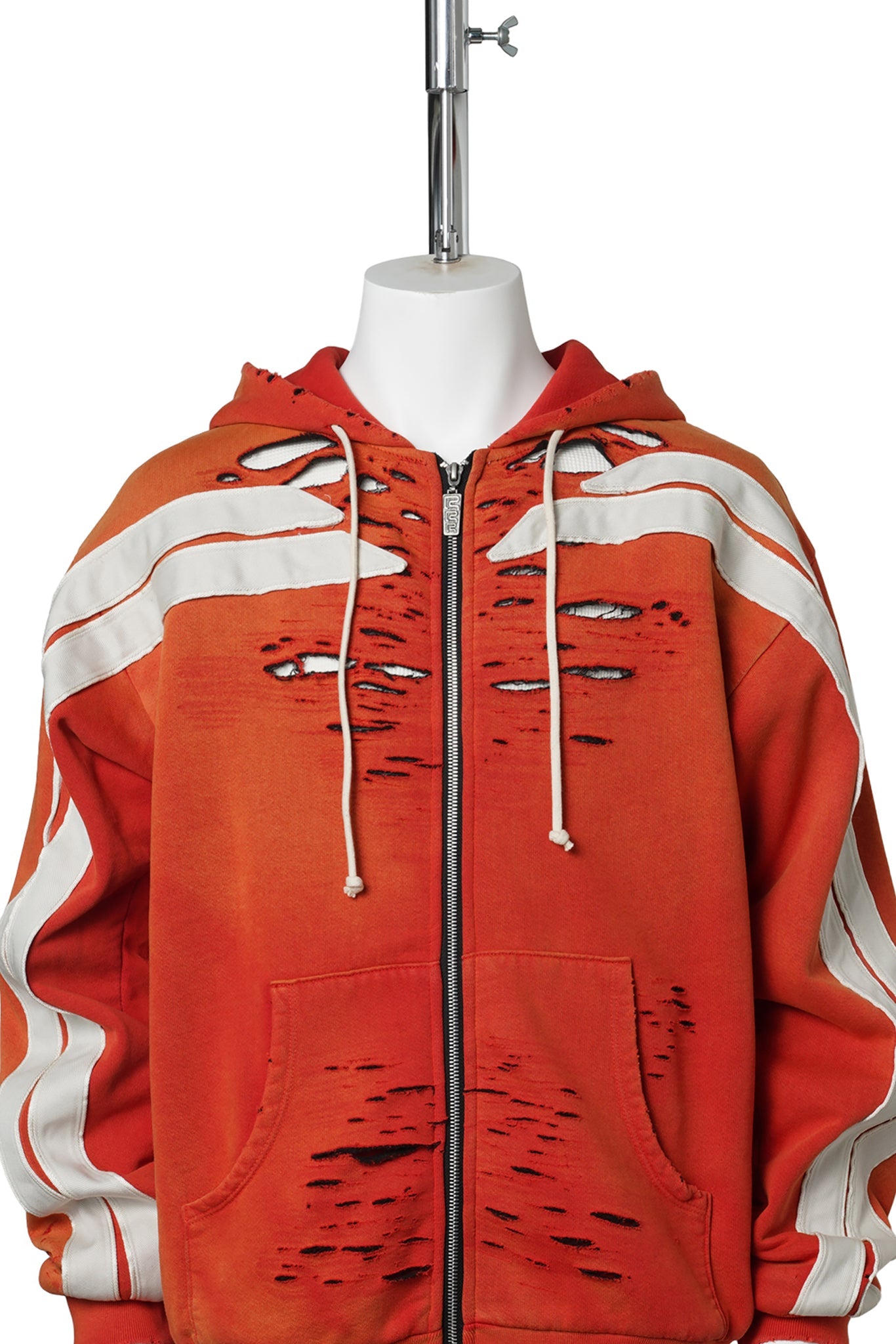 APOCRYPHA PIOUS ZIP HOODIE / ORANGE