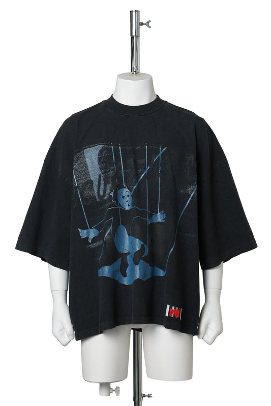 LEFT OUT VINTAGE TEE / MECHANIC BLACK