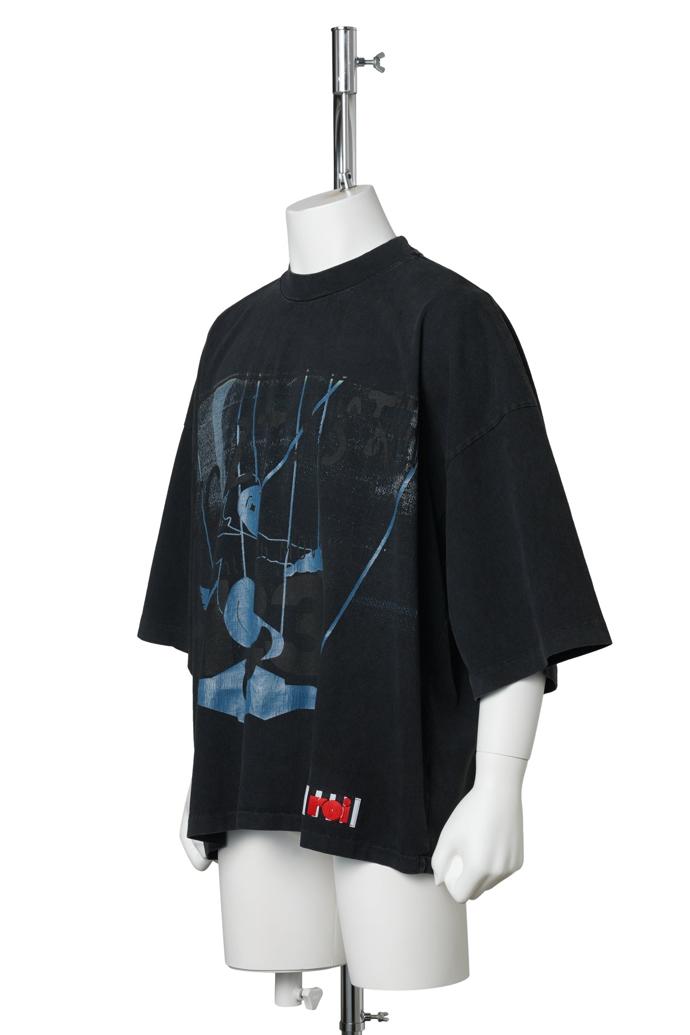 LEFT OUT VINTAGE TEE / MECHANIC BLACK