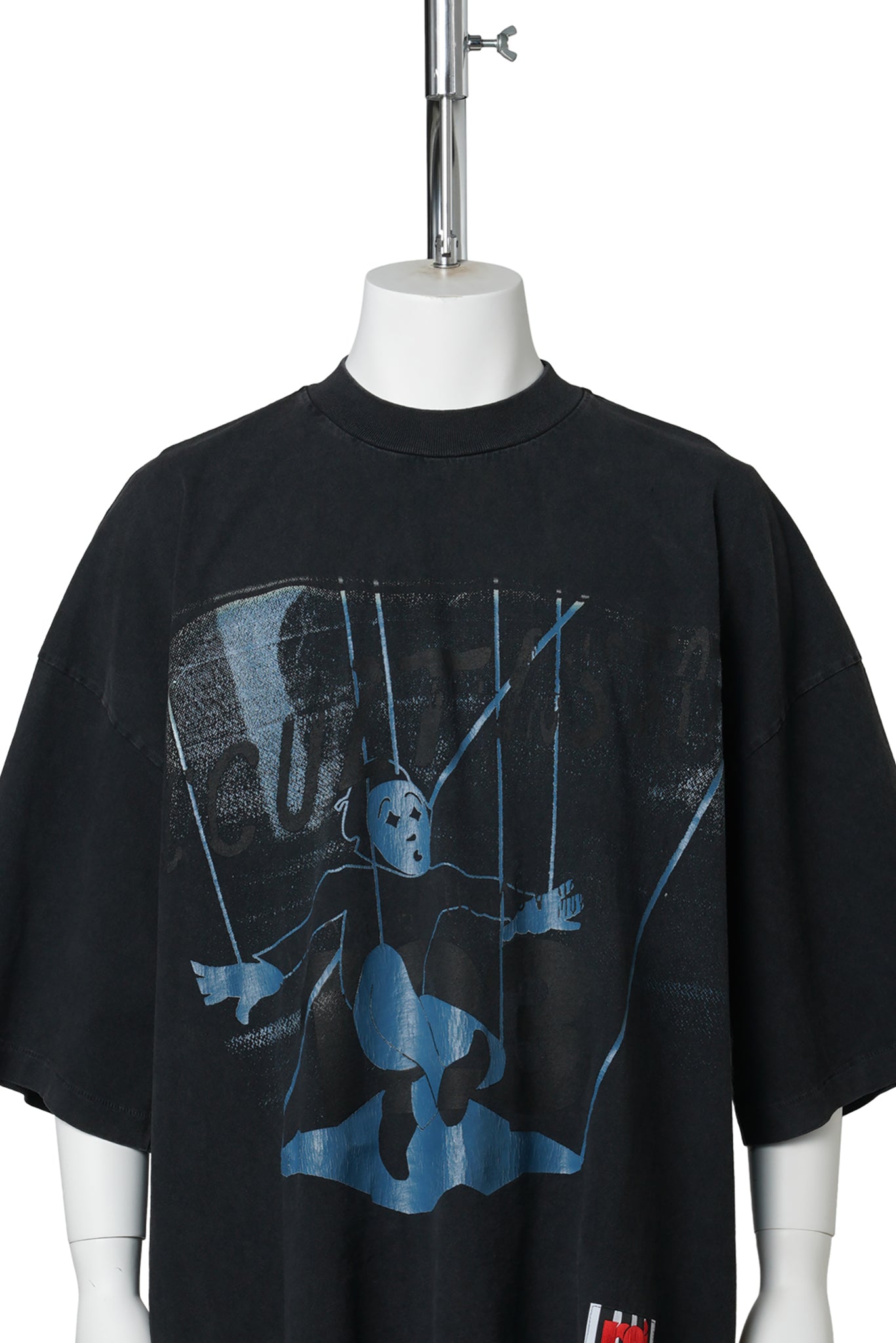 LEFT OUT VINTAGE TEE / MECHANIC BLACK