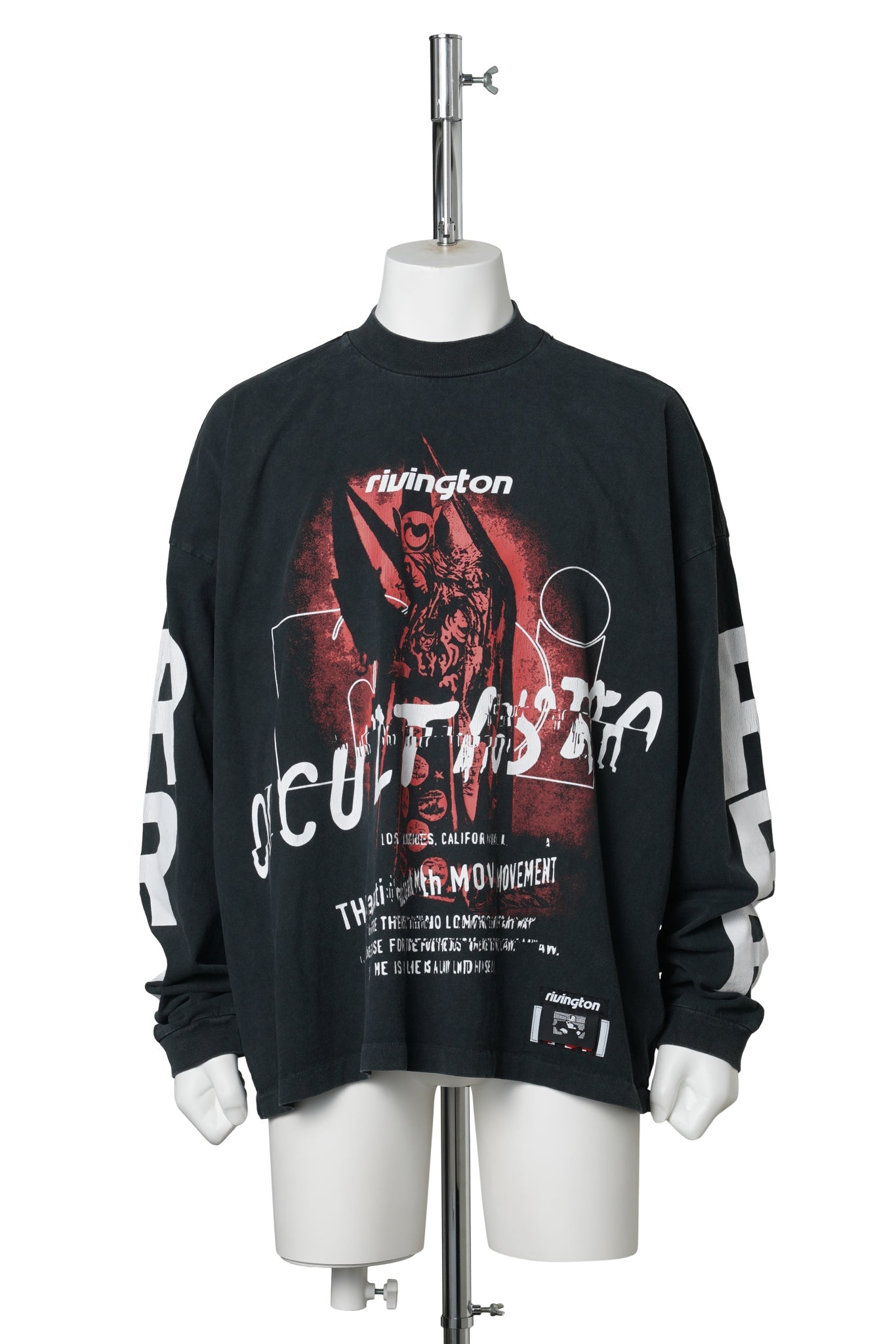 OCCULTISTA VINTAGE LS TEE / VINTAGE BLACK
