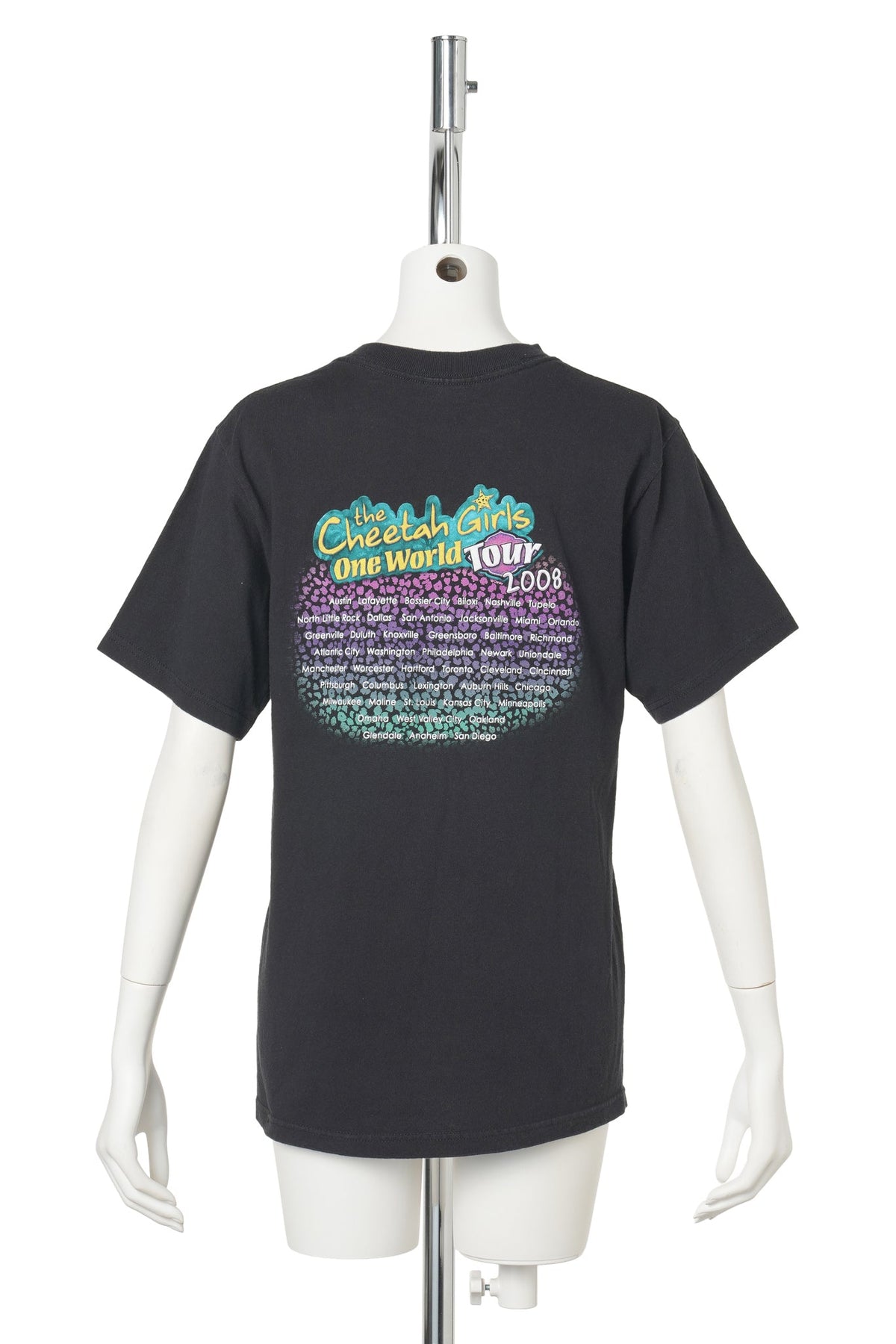 2008 The Cheetah Girls One World Tour T-Shirt / BLACK