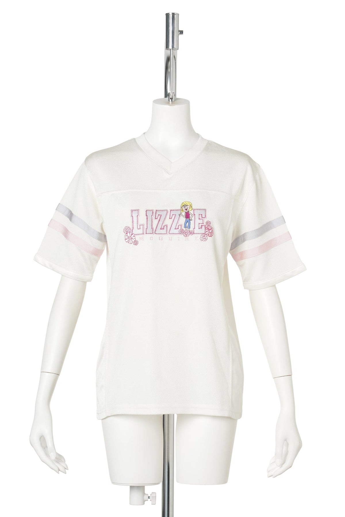 00s Lizzie McGuire Football Jersey T-Shirt / WHITE