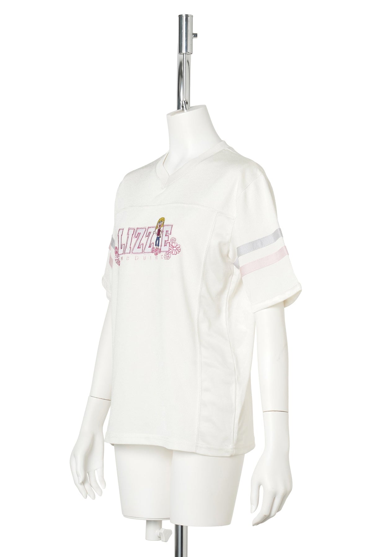00s Lizzie McGuire Football Jersey T-Shirt / WHITE