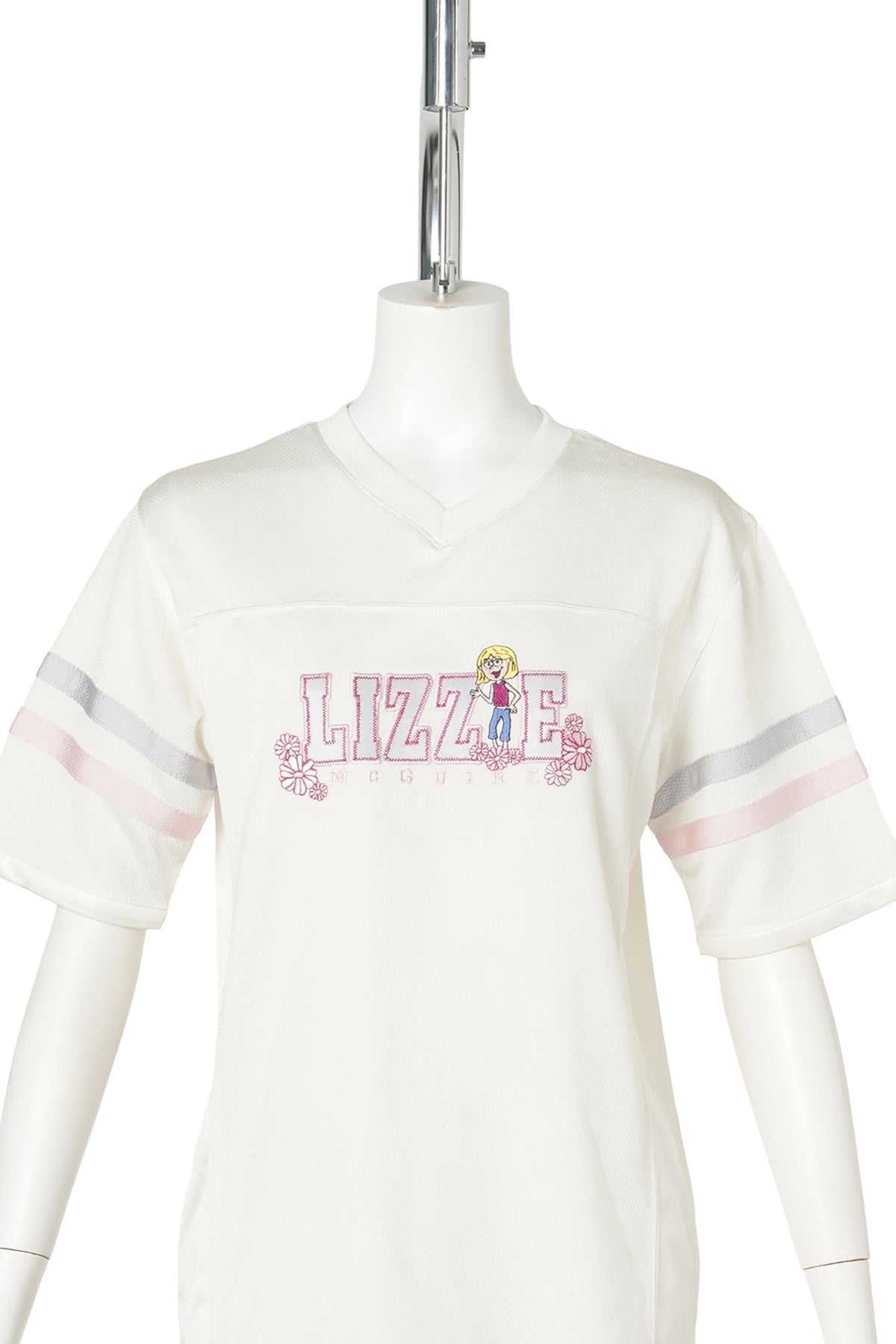 00s Lizzie McGuire Football Jersey T-Shirt / WHITE