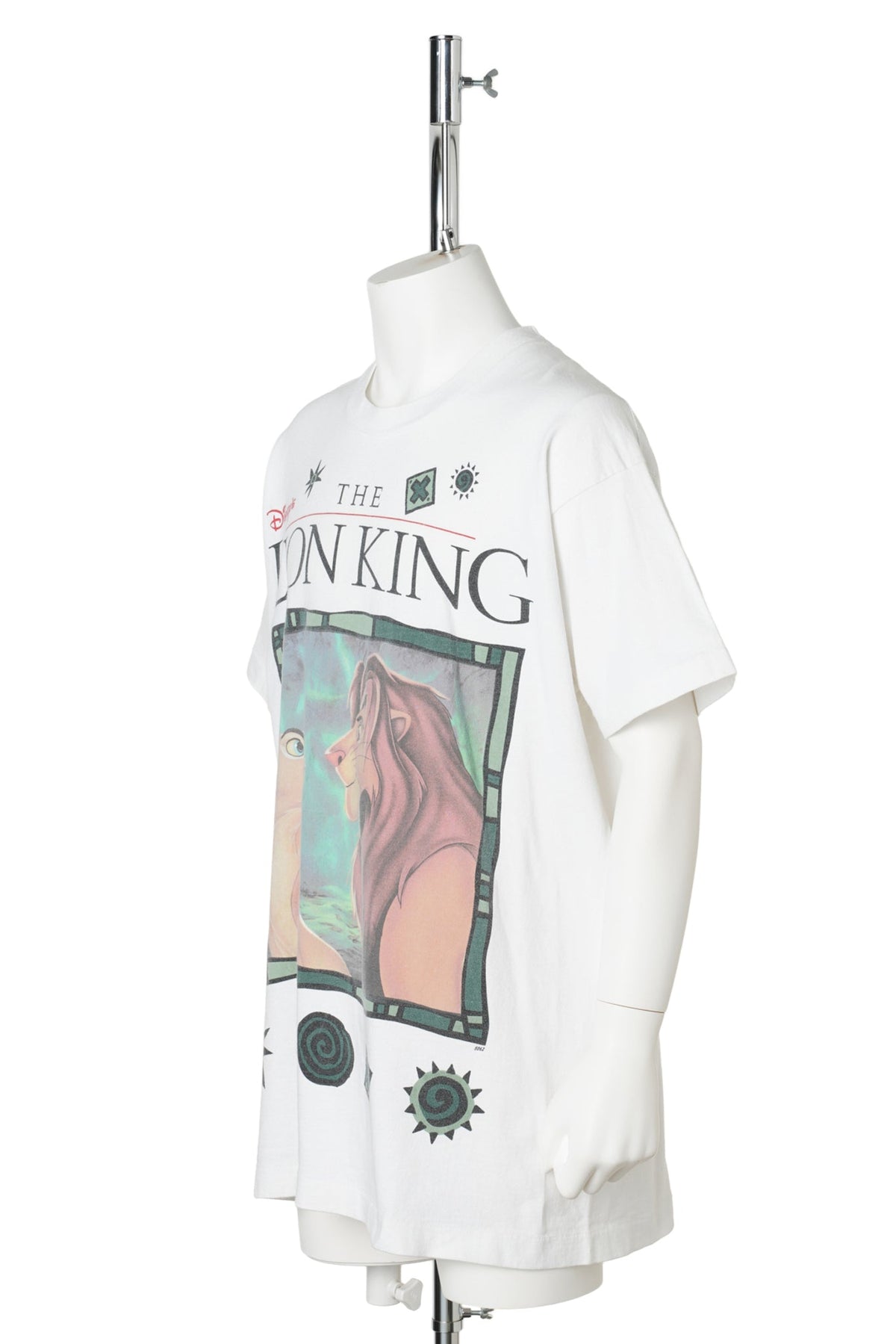 90s The Lion King / Simba & Mufasa Graphic T-Shirt / WHITE